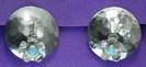 Dark Flower Silver Earrings
