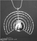 Swarovsky hoops pendant