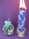 SET HAVDALA LEAF & HOOTS - the besamim is also a dreidel
