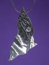 Silver Pendant with Topaz Lace