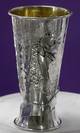 Miriam with Tambourine" Sterling Silver Kiddush Cup