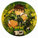 10 צלחות נייר גדולות "Ben 10"