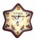 Star of David Menorah Clock