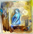 Meditation original painting on canvas