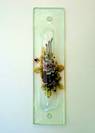 Rose glass mezuzah