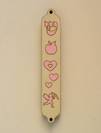 Apple,hearts,cupid Pink Mezuzah case