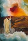 Blowing the Shofar ltd edition giclee streched canvas