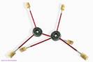 FireBird Spinners Classic - twin set, red deco