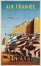 Poscard 6 Israel vintage rare poster Jewish art