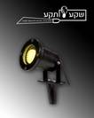 תאורת גינה - ספוט גינה לד צהוב