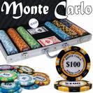 מזוודת פוקר 300 MONTE CARLO POKER CLUB משקל 13.5 גרם